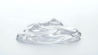 Transparent gel or clear cosmetic serum isolated on white background, suitable for skincare product packaging, beauty advertising, and design applications.