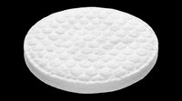 Quilted round mattress pad isolated on transparent background, ready for design use on t-shirts, clipart, stickers, print-on-demand products and sublimation projects.
