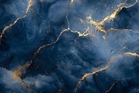 Luxury navy blue marble texture with golden veins and cracks creating elegant natural stone pattern for premium interior design and decorative applications.