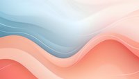 Soft coral and blue waves create flowing abstract background with gentle gradient transitions and curved lines for modern minimalist design projects.