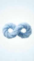Blue smoke infinity symbol on white background isolated for creative design projects and conceptual artwork.