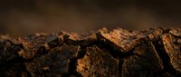 Dramatic rocky mountain landscape with warm golden lighting creating textured shadows and highlights across rugged stone formations and peaks.