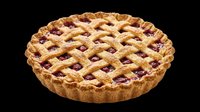 Cherry lattice pie isolated on transparent background, ready for food clipart, stickers, t-shirt design, print on demand, and sublimation projects.
