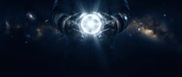 Mystical hands channeling bright energy orb in cosmic space with stars and nebula creating magical spiritual atmosphere for meditation concepts.