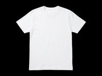 White blank t-shirt mockup isolated on transparent background, ready for print on demand, sublimation, clothing design, and apparel branding projects.