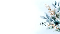 Delicate watercolor botanical composition with blue-green leaves and copper branches on white background, suitable for wedding stationery and home decor.