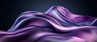 Luxurious purple silk fabric with elegant waves and folds on dark background creates dramatic lighting effect and smooth flowing curves. For fashion and luxury designs.