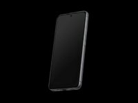 Modern smartphone with black screen isolated on transparent background, ready for design use in mockups, marketing materials, app presentations, and digital product designs.