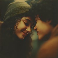Young couple sharing intimate moment with warm lighting and soft focus creating romantic atmosphere for relationship and love concepts.