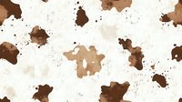 Abstract coffee stains and splashes pattern on white background for creative design projects and artistic compositions.