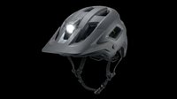 Protective mountain bike helmet with ventilation ports and adjustable chin strap, isolated on transparent background. Ready for clipart, t-shirt design, print-on-demand products, stickers, and sublimation projects.