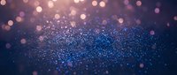 Sparkling blue and purple glitter background with golden bokeh lights creating magical shimmer effect for luxury design projects and festive celebrations.