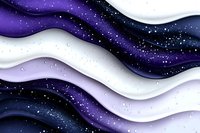 Abstract wavy background with purple and navy gradients featuring starry night sky effect and flowing curved lines creates dreamy cosmic atmosphere.
