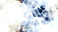 Abstract watercolor cells in soft blue and beige tones creating an elegant organic pattern for wellness, medical, or cosmetic design backgrounds.