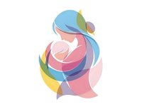 Abstract colorful swirl composition with flowing organic shapes in pastel tones creating dynamic movement for modern design projects.