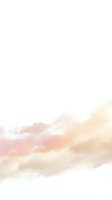 Soft pastel clouds in warm pink and orange tones against light sky background for peaceful atmospheric designs and calming projects.