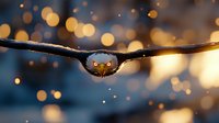 Majestic bald eagle soaring against blurred bokeh background at sunset, wings spread wide in dramatic flight pose capturing power and freedom in nature.