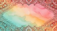 Watercolor gradient background with ornamental mandala borders in warm and cool tones, ideal for design projects, invitations, and digital artwork templates.