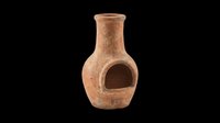 Terracotta clay pot with rounded body and narrow neck, isolated on transparent background. Ready for design use in home decor graphics, product mockups, clipart collections, and print-on-demand projects.