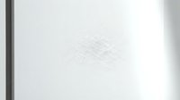 Minimalist abstract pencil scribble drawing on white paper with gray binding edge for creative design projects and artistic backgrounds.