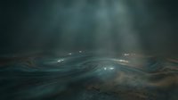 Aerial view of swirling storm clouds and atmospheric patterns over dark landscape with dramatic lighting and moody weather conditions.