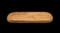 Oval wooden cutting board with natural grain texture, isolated on transparent background. Great for food, kitchen, and restaurant clipart, stickers, and print on demand.