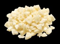Minced garlic pile isolated on transparent background, ready for food clipart, stickers, t-shirt design, print on demand, and sublimation projects.