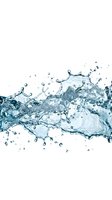 Dynamic water splash with droplets and bubbles on white background isolated for design projects and commercial use.