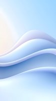 Soft flowing waves in gentle blue and white gradient create serene abstract background with smooth curved lines and light effects for modern minimalist design.
