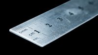 Metal ruler isolated on transparent background, ready for stickers, clipart, print on demand, T-shirt design, and sublimation projects.