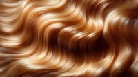 Luxurious wavy blonde hair texture with natural highlights and flowing curves creates elegant background pattern for beauty and fashion designs.