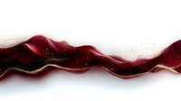 Elegant flowing burgundy wine liquid wave with golden sparkles and white highlights on isolated background, abstract luxury design element.