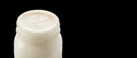 Creamy cosmetic product in glass jar isolated on transparent background, ready for beauty packaging, skincare branding, product mockups, and design projects.