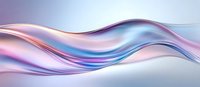 Smooth flowing waves in soft pink and blue gradient colors create dynamic abstract background with gentle curves and silky texture for modern design projects.