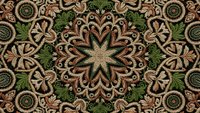 Ornate mandala seamless pattern with intricate floral motifs in earth tones, featuring decorative elements that tile perfectly for textile and wallpaper designs.