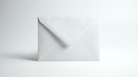 Closed white envelope with shadow on neutral background, suitable for mail, correspondence, business communication, and postal service concepts.