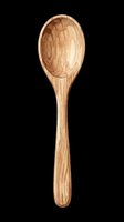 Watercolor wooden spoon isolated on transparent background, ready for kitchen clipart, t-shirt design, stickers, sublimation, and print on demand projects.