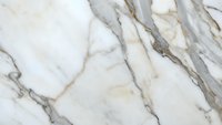 Elegant white marble surface with natural gray and gold veining patterns for luxury interior design and architectural applications.
