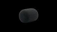 Smooth black river stone or pebble isolated on transparent background, ready for design use in clipart, print-on-demand products, stickers, and sublimation projects.