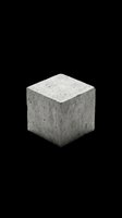 Concrete cube isolated on transparent background, ready for design use in stickers, print on demand, T-shirt design, clipart, and sublimation projects.