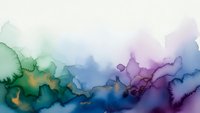 Abstract watercolor background with flowing blue purple green ink blots and organic shapes for creative design projects and artistic compositions.