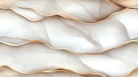 Elegant white wavy layers with golden edges create abstract luxury background pattern. Soft folds and curves form modern minimalist design for upscale decor.