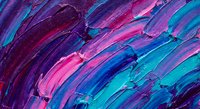 Abstract acrylic paint strokes in vibrant purple, pink and turquoise colors creating dynamic textured background for modern art and creative design projects.