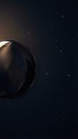 Mysterious exoplanet in deep space with atmospheric glow against starfield background for science fiction and astronomy projects.