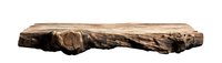 Rustic wooden slab with natural live edge, isolated on white background. Raw wood slice showing organic texture and grain pattern for furniture design.