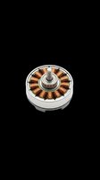 Brushless electric motor with copper windings isolated on transparent background, ready for clipart, design elements, and print-on-demand applications.