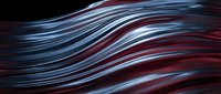 Smooth flowing waves in blue and red tones create dynamic motion effect. Suitable for backgrounds, headers, tech designs, and modern digital projects.