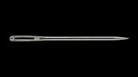 Surgical needle isolated on transparent background, ready for medical illustrations, educational materials, healthcare designs, print-on-demand products, and clinical documentation graphics.