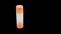 Glue stick with orange cap isolated on transparent background, ready for clipart, stickers, print on demand, sublimation, and t-shirt design use.