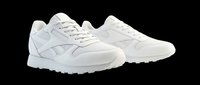 White classic leather sneakers pair isolated on transparent background, ready for T-shirt design, stickers, print on demand, clipart, and sublimation projects.